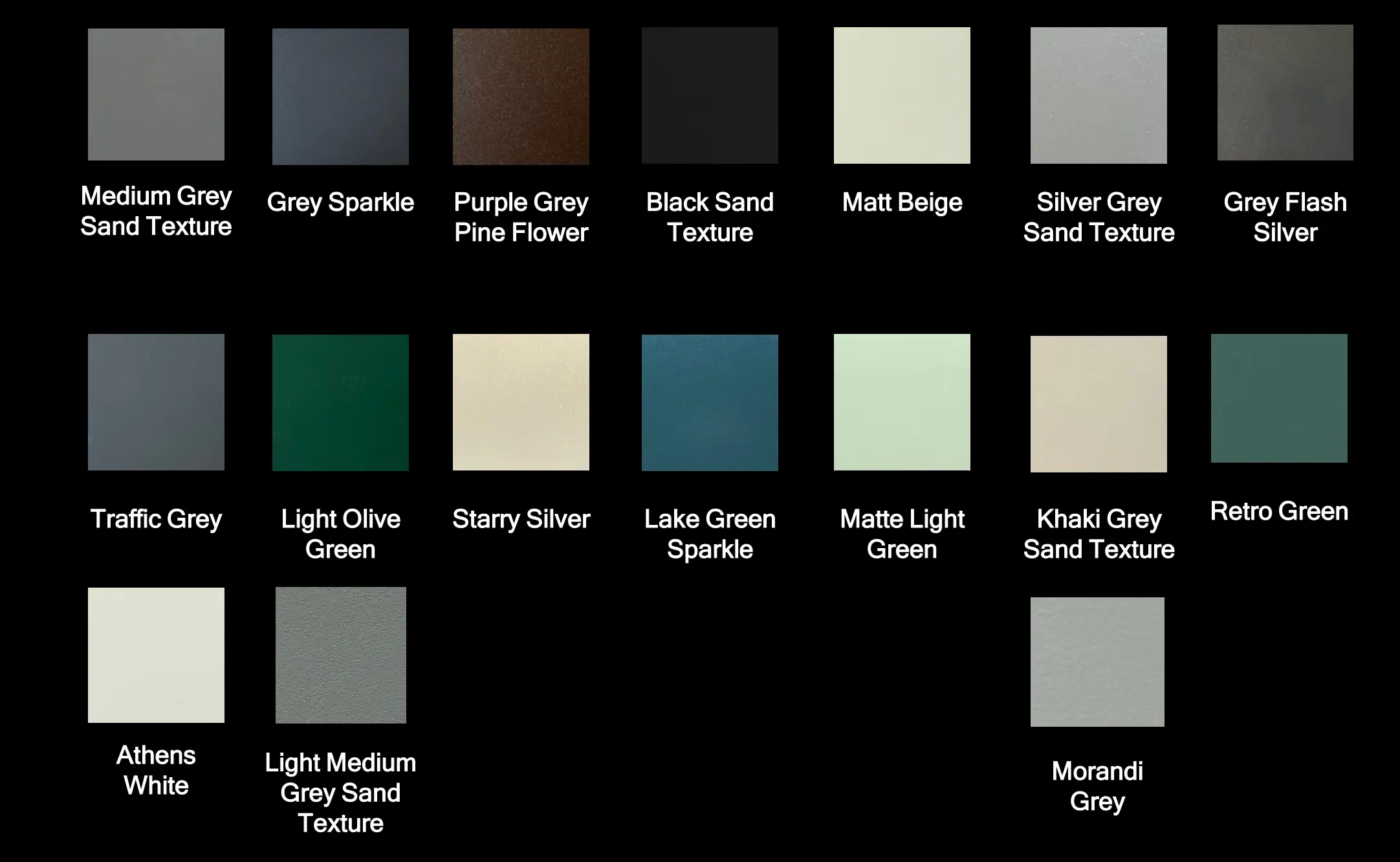 16 couleurs thermolaquées disponibles pour la structure du Pod BarbecueZone